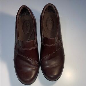 Clarks Dark Brown Leather Loafers